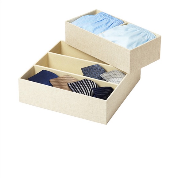 NWT Cambridge 2-Section Drawer Organizer Linen, Brown (looks like tan) - Picture 5 of 5